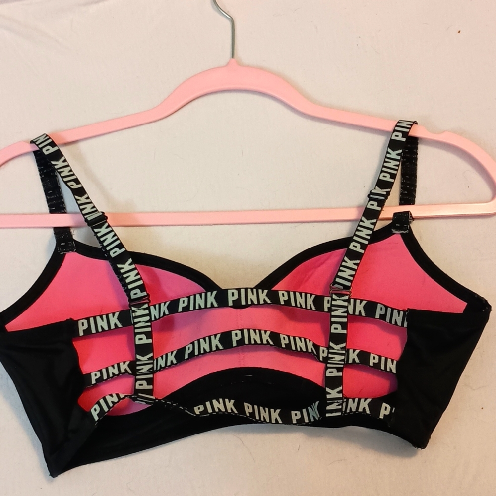 PINK strappy bralette